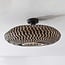Boho-chic ceiling lamp Marui in hand-woven bamboo