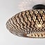 Boho-chic ceiling lamp Marui in hand-woven bamboo
