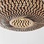 Boho-chic ceiling lamp Marui in hand-woven bamboo