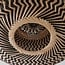 Boho-chic ceiling lamp Marui in hand-woven bamboo
