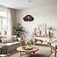 pendant light Mizu in terylene - dark brown