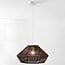 pendant light Mizu in terylene - dark brown