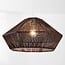 pendant light Mizu in terylene - dark brown