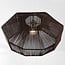 pendant light Mizu in terylene - dark brown