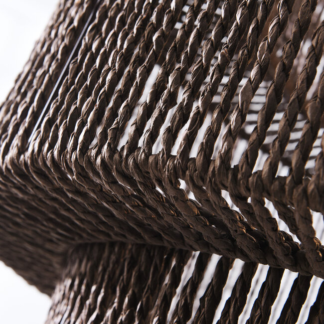 Japandi Sumi pendant light in dark brown