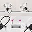 1-phase track system set of 3 metres with Beam spotlights, white