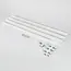 1-phase track system set of 3 metres with Beam spotlights, white
