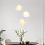3-light pendant light Dayin 3D-printed - wavy design