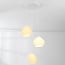 3-light pendant light Dayin 3D-printed - wavy design