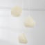 3-light pendant light Dayin 3D-printed - wavy design