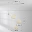 3-light pendant light Dayin 3D-printed - wavy design