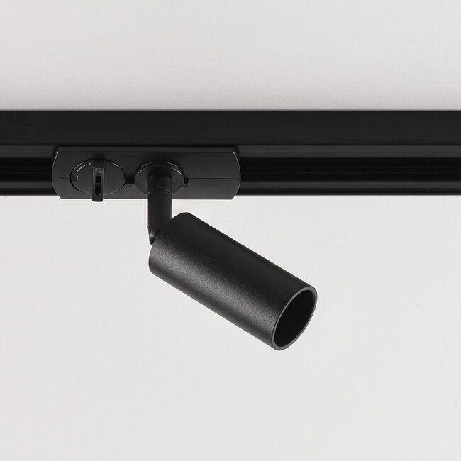 Single-phase track lighting system Rayn, 1.5 metres with narrow G9 track spotlights