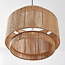 Natural Toki pendant lamp made from braided hemp rope