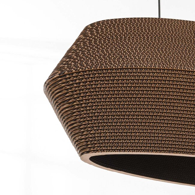 3-light cardboard pendant lamp Caryo