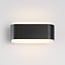 Designer up-down bathroom wall lamp Cale in black