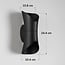 2-light designer bathroom wall lamp Olympus in black