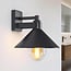 Retro bathroom wall lamp - anthracite