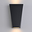 2-light stainless steel bathroom lamp Luisa - Black