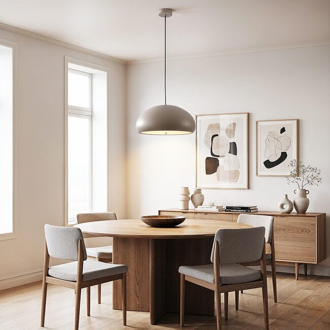 pendant light Luz beige - white diffuser