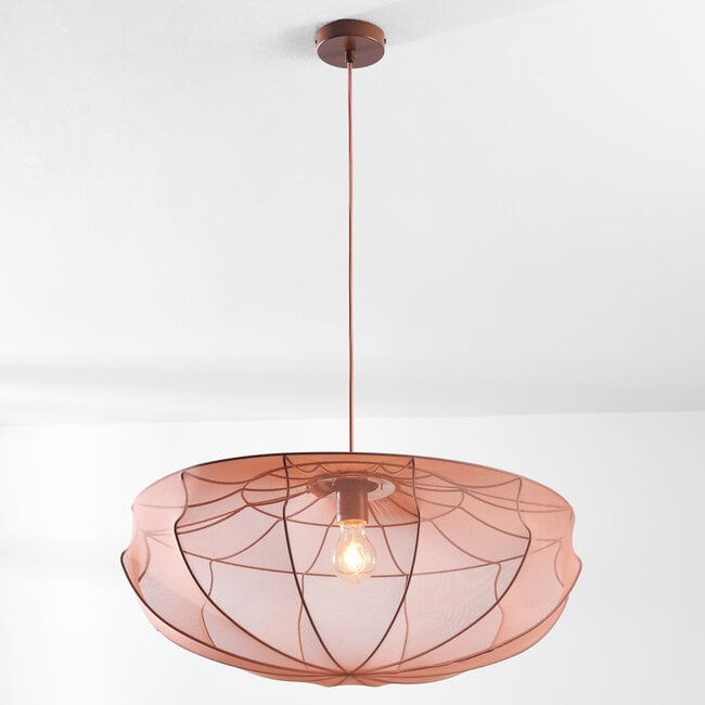 pendant light Feronia with fabric shade - soft pink 60 cm