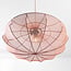 pendant light Feronia with fabric shade - soft pink 60 cm