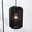 5-light pendant light Karima - black
