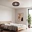 ceiling light Celara with fabric shade - black 50 cm