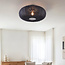 Japandi ceiling lights Celara with fabric shade Ø70 cm