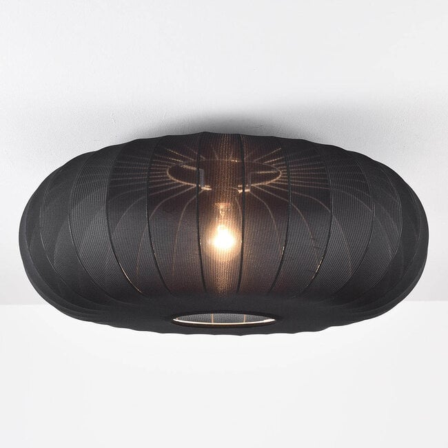 Japandi ceiling lights Celara with fabric shade Ø70 cm