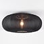 ceiling light Celara with fabric shade - black 70 cm