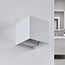 Modern bathroom lamp Oliver with adjustable shutters in white