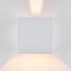 Modern bathroom lamp Oliver with adjustable shutters in white