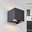 Modern bathroom lamp Oliver with adjustable shutters in anthracite