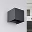 Modern bathroom lamp Oliver with adjustable shutters in anthracite
