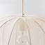 pendant light Fayra with round fabric shade - light beige