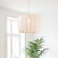 pendant light Wivra with fabric shade - light beige