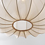Fabric pendant light Wivra – Japandi style with light beige shade in a soft square shape