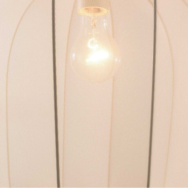 pendant light Wivra with fabric shade - light beige
