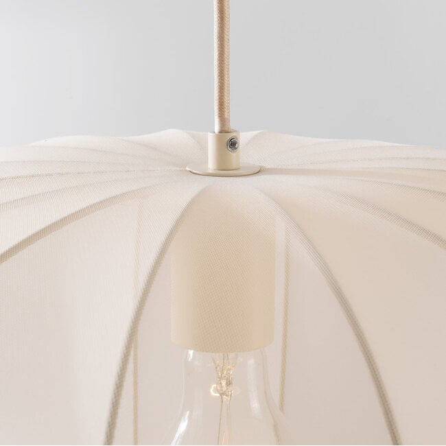 pendant light Wivra with fabric shade - light beige