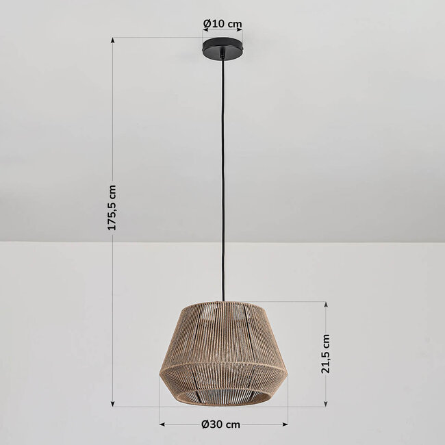 Koton Natural Cotton Rope Pendant Light