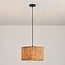 Designer pendant light Koru in cork leather