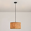 Designer pendant light Koru made of cork leather