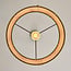 Designer pendant light Koru in cork leather