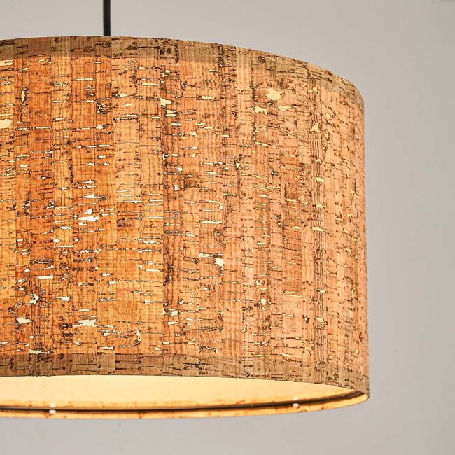 Koru pendant lamp designer lighting made of cork leather