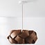 pendant light Weave in walnut veneer - Ø60 cm