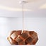 pendant light Weave in walnut veneer - Ø60 cm