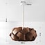 pendant light Weave in walnut veneer - Ø60 cm