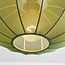 3-light pendant light Fabrica - green fabric lanterns