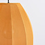 3-light Japandi pendant lamp with orange fabric lanterns - Fabrica