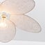 pendant light Floral - beige with fabric petals